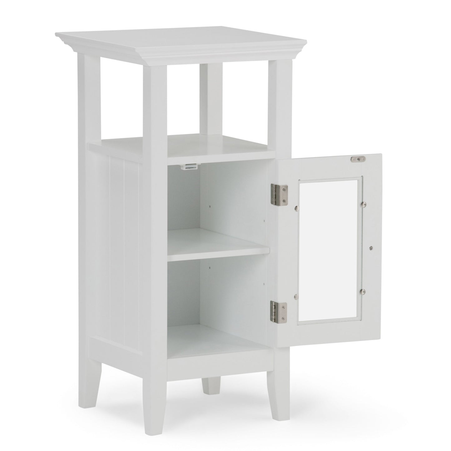 Acadian - Floor Storage Cabinet - Pure White