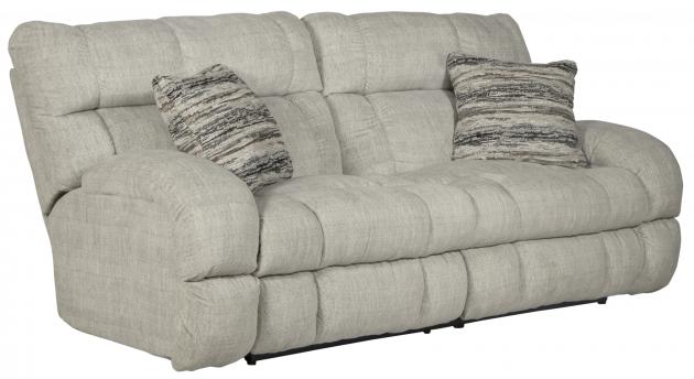 Catnapper Ashland Lay Flat Reclining Console Loveseat in Buff