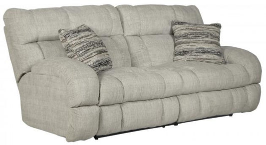 Catnapper Ashland Lay Flat Reclining Console Loveseat in Buff