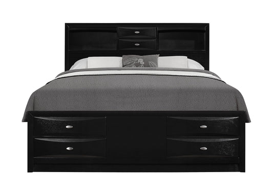 Linda - Queen Bed Headboard & Footboard - Black