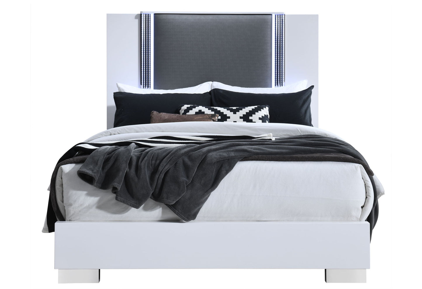 Ylime - King Bed Side Rails And Full Slats - White