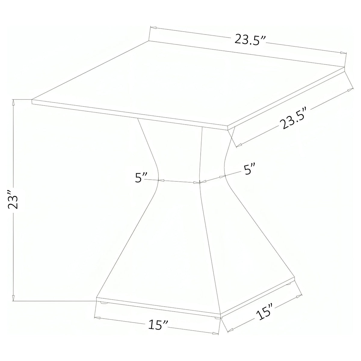 Exeter - Table With Glass Top