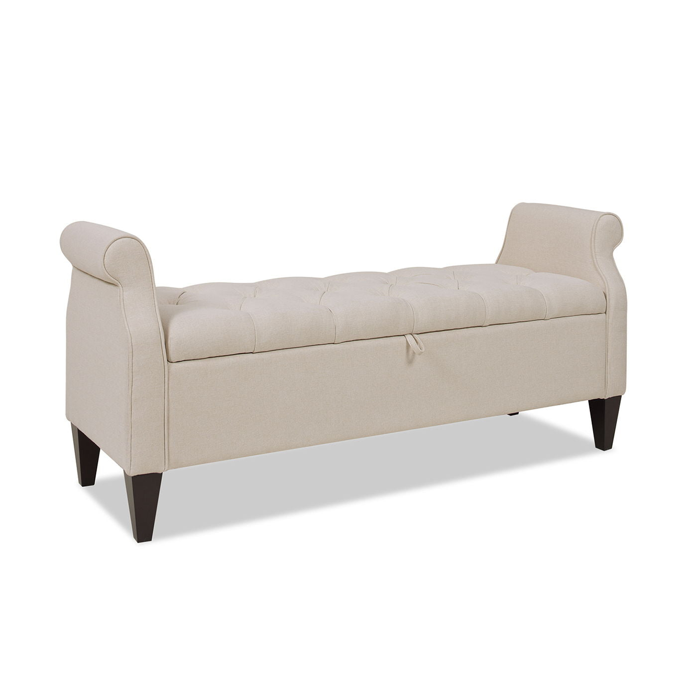 Jacqueline - Tufted Roll Arm Storage Bench