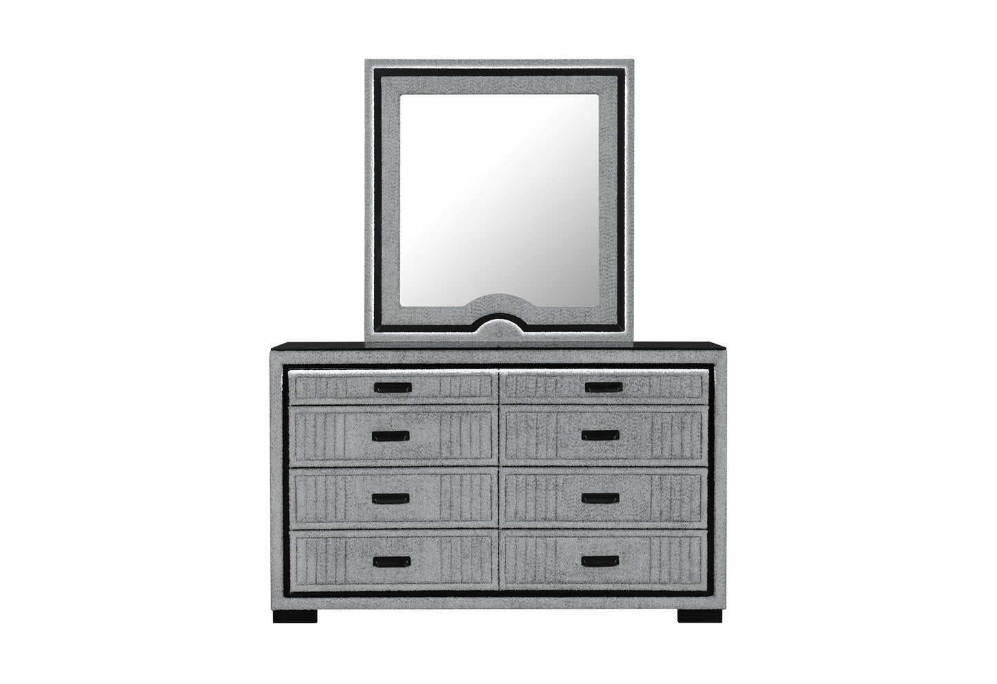 Isabella - Dresser With LED - Gray
