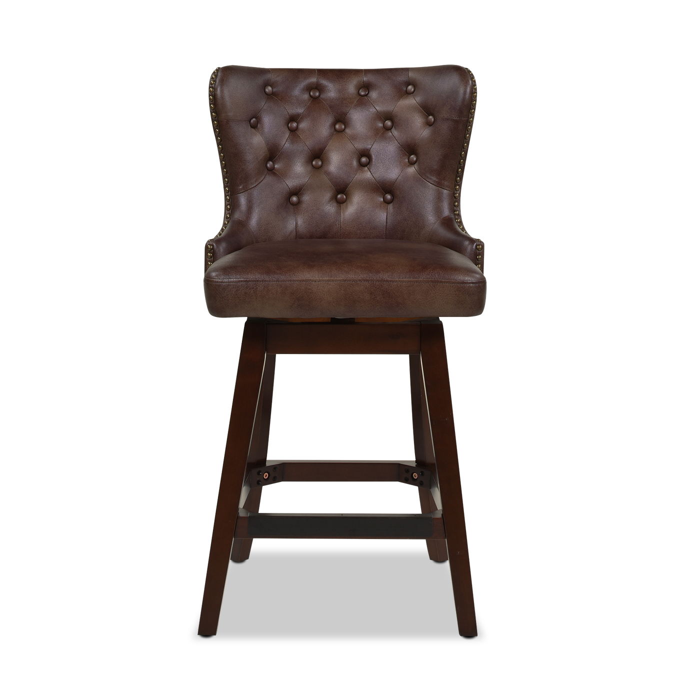 Holmes - Tufted High Back 360 Swivel Counter Height Barstool