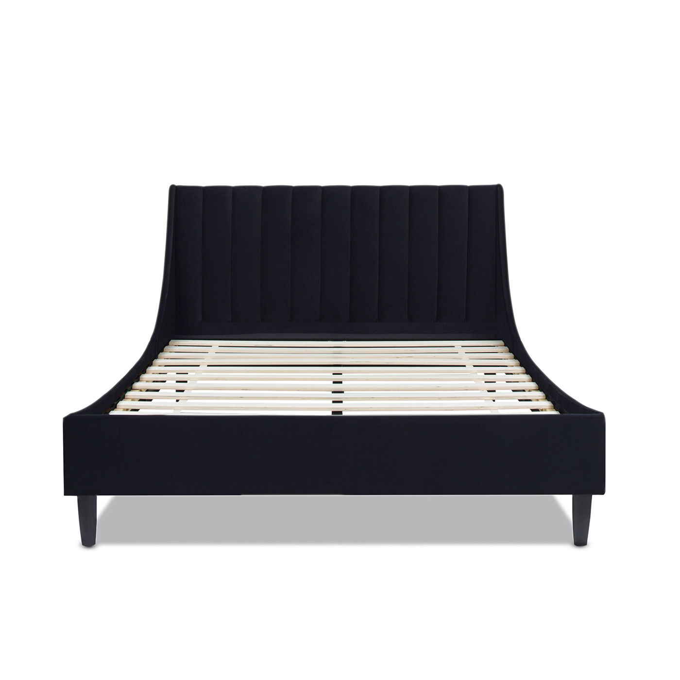 Aspen - Vertical Tufted Modern Headboard Platform Bed Set