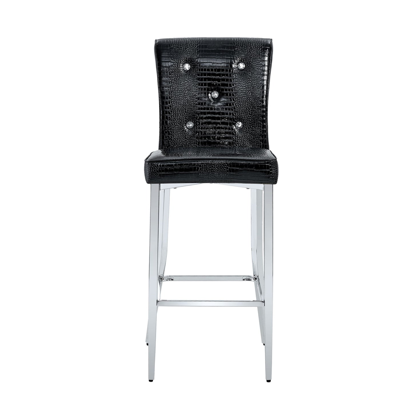 Bar Chairs & Crystal Clasp Design (Set of 2)