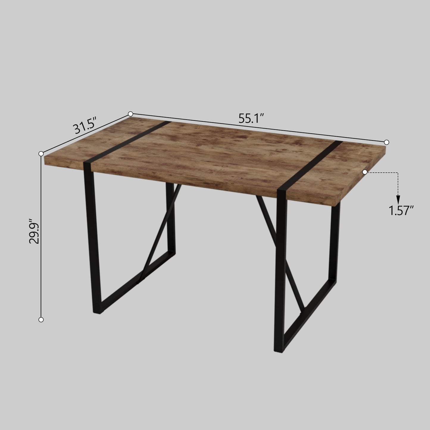 Dining Table, Rectangular - Wood