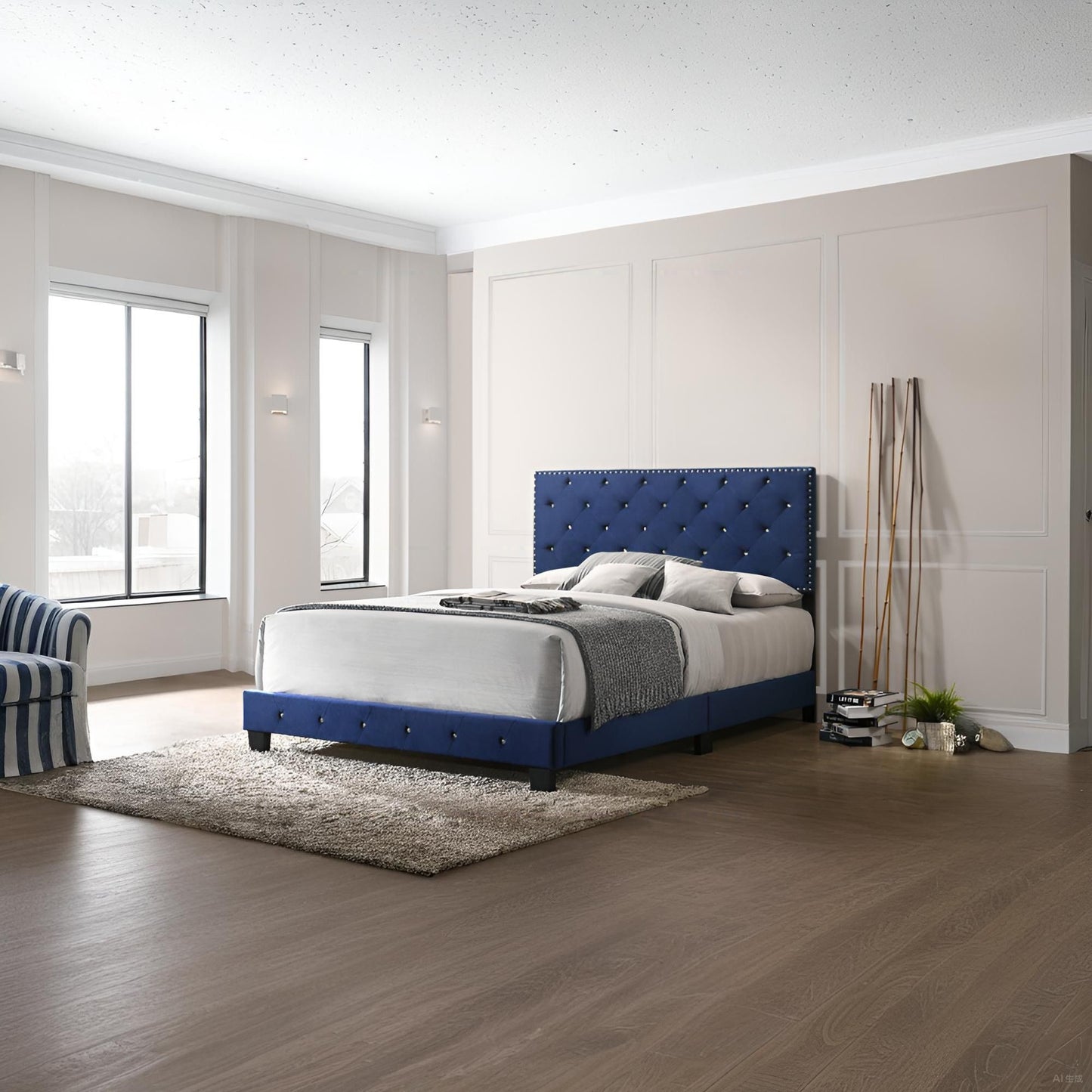 Luxurious Upholstered Bed