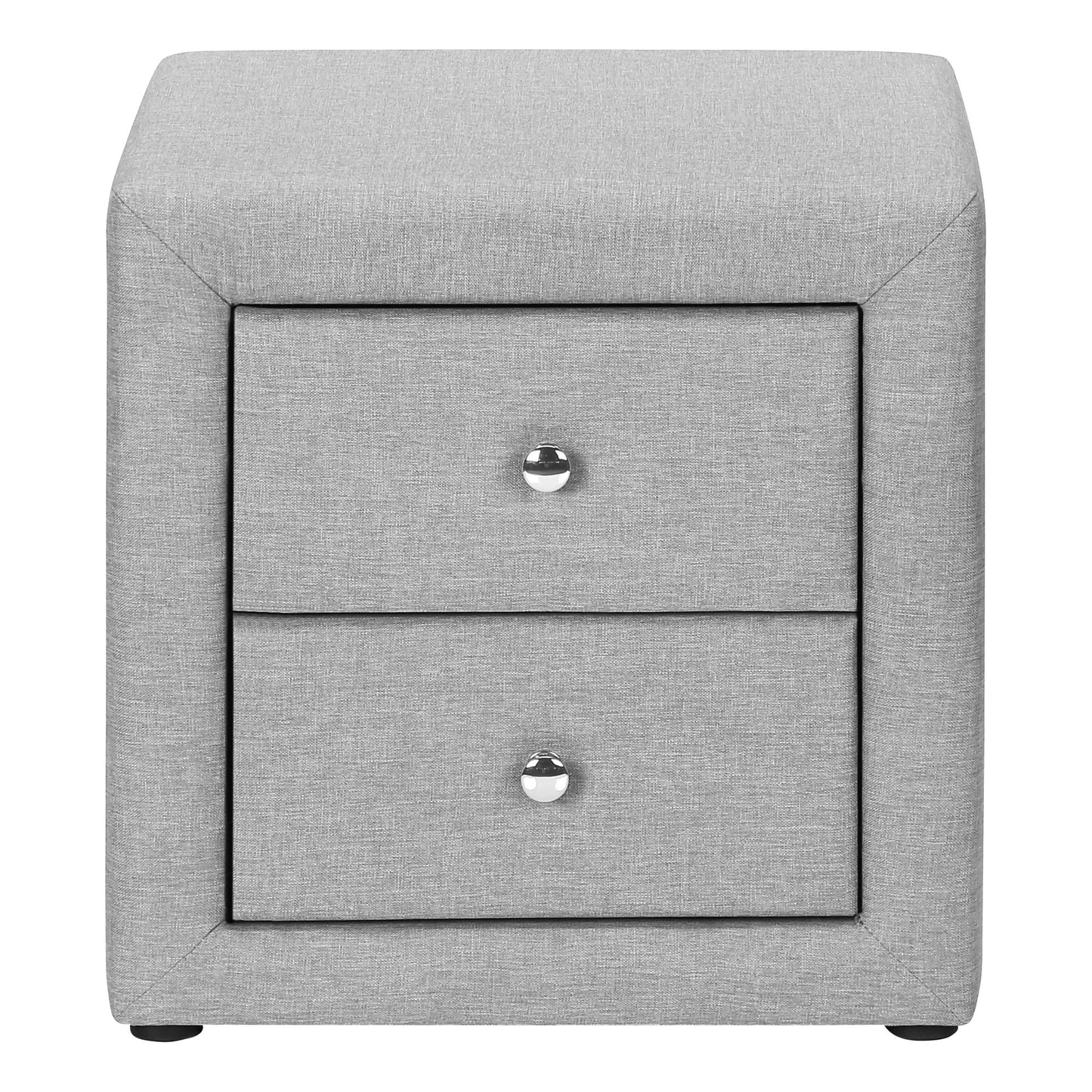 Nightstand, Storage Drawer Versatile Use, Upholstered, Transitional