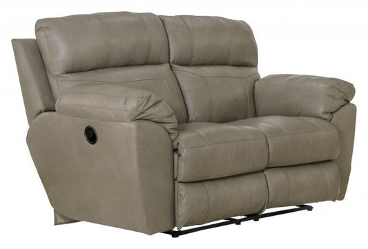 Catnapper Costa Lay Flat Reclining Loveseat in Putty
