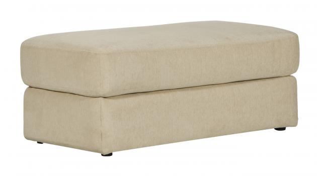 Jackson Lamar Ottoman in Cream