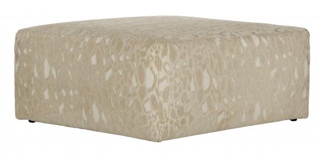 Jackson Lamar Cocktail Ottoman in Cream