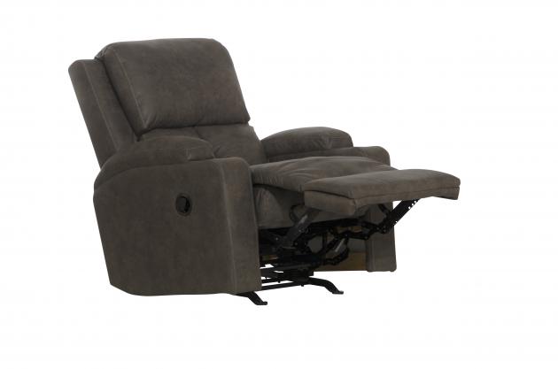 Catnapper Kyle Rocker Recliner w/Dual Cupholders in Smoke