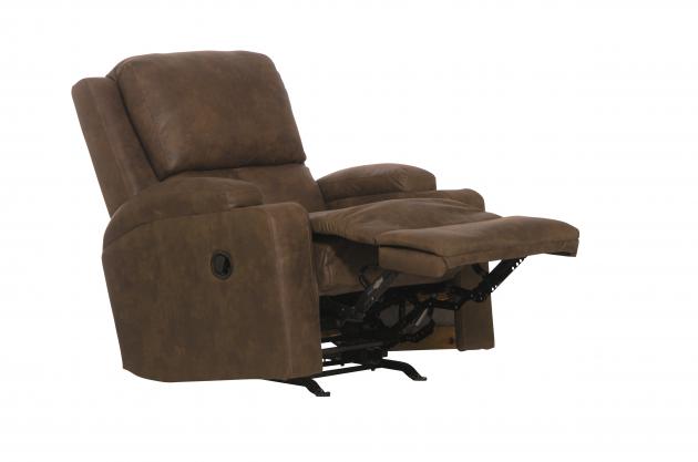 Catnapper Kyle Rocker Recliner w/Dual Cupholders in Walnut