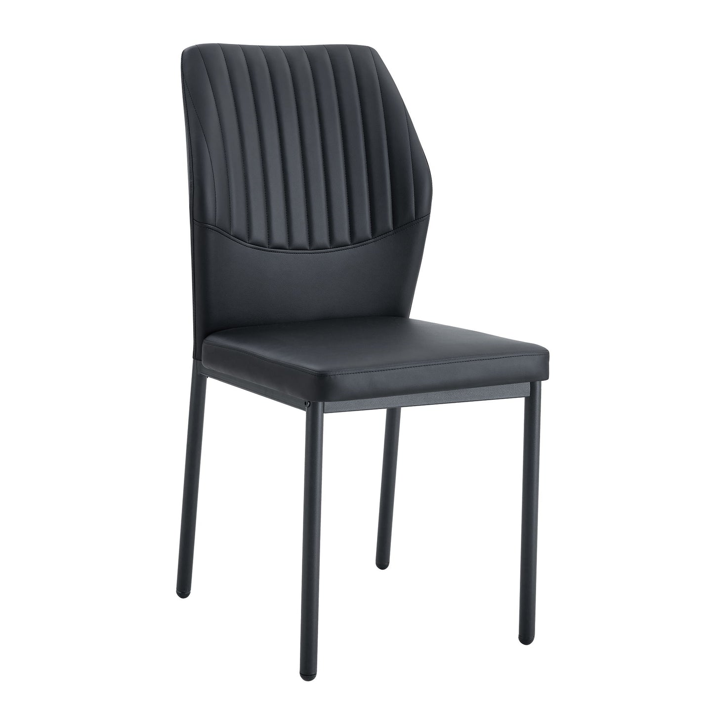 Ergonomic Simple Chair With Metal Leg