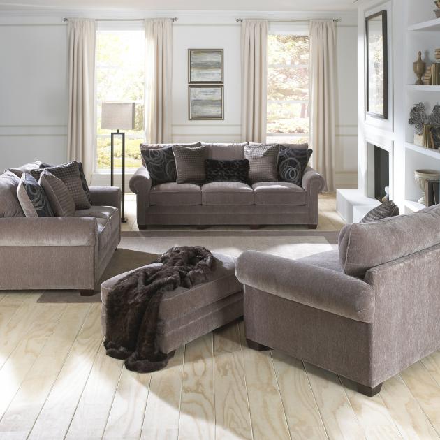 Jackson Austin collection arrangement; coordinating pieces sold separately in Taupe