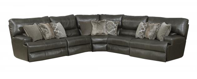 Catnapper Como collection arrangement; coordinating pieces sold separately in Steel