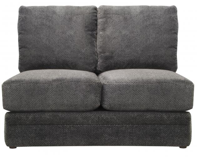 Jackson Mammoth Armless Loveseat in Smoke