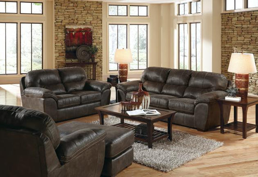 Jackson Grant collection arrangement; coordinating pieces sold separately in Steel