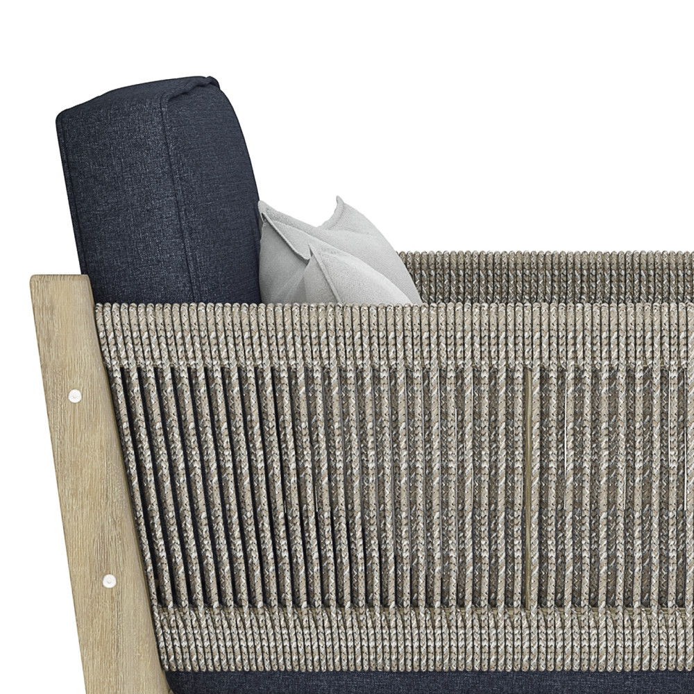 Cayman - Outdoor Conversation Chair - Slate Gray