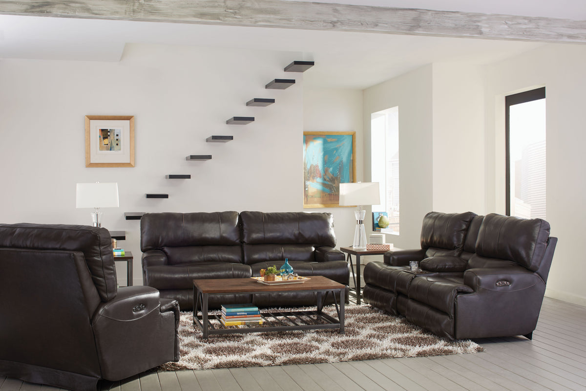 Catnapper Wembley collection arrangement; coordinating pieces sold separately in Steel
