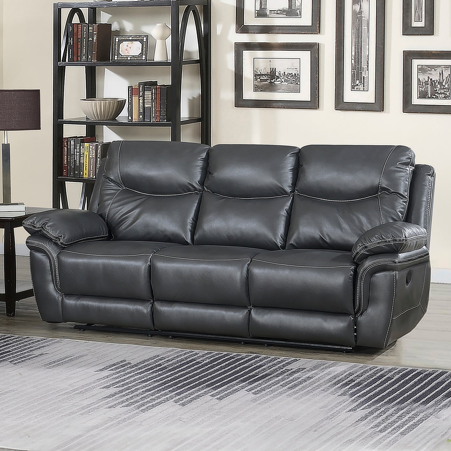 Isabella - Recliner Sofa - Gray