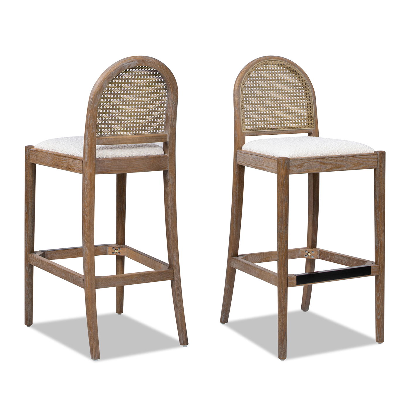 Panama - Curved Back Cane Bar Stool (Set of 2)