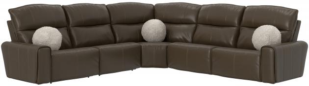 Catnapper Tramonti collection arrangement; coordinating pieces sold separately in Chocolate