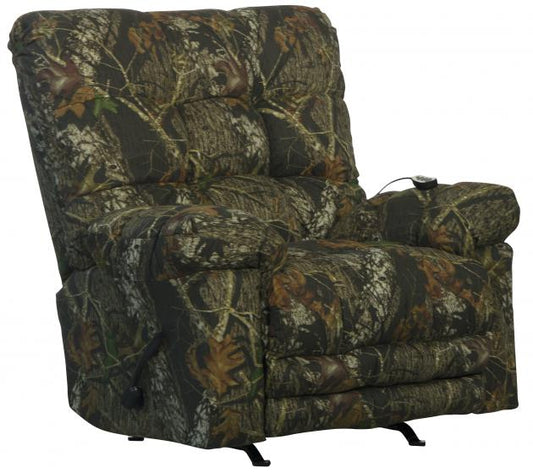 Catnapper Magnum Chaise Rocker Recliner w/Heat & Massage - Oversized - X-tra Comfort Footrest in Mossy Oak New Breakup
