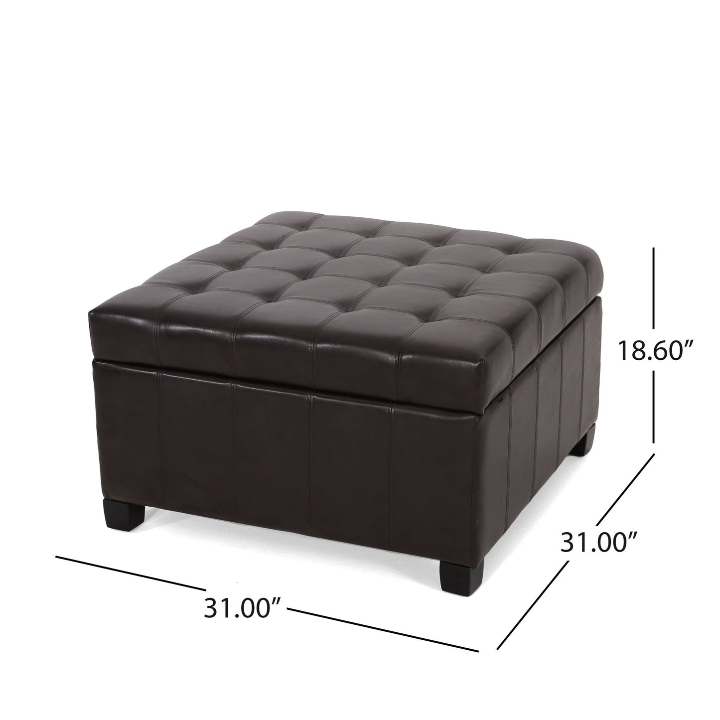Isabella - Contemporary Ottoman With Storage
