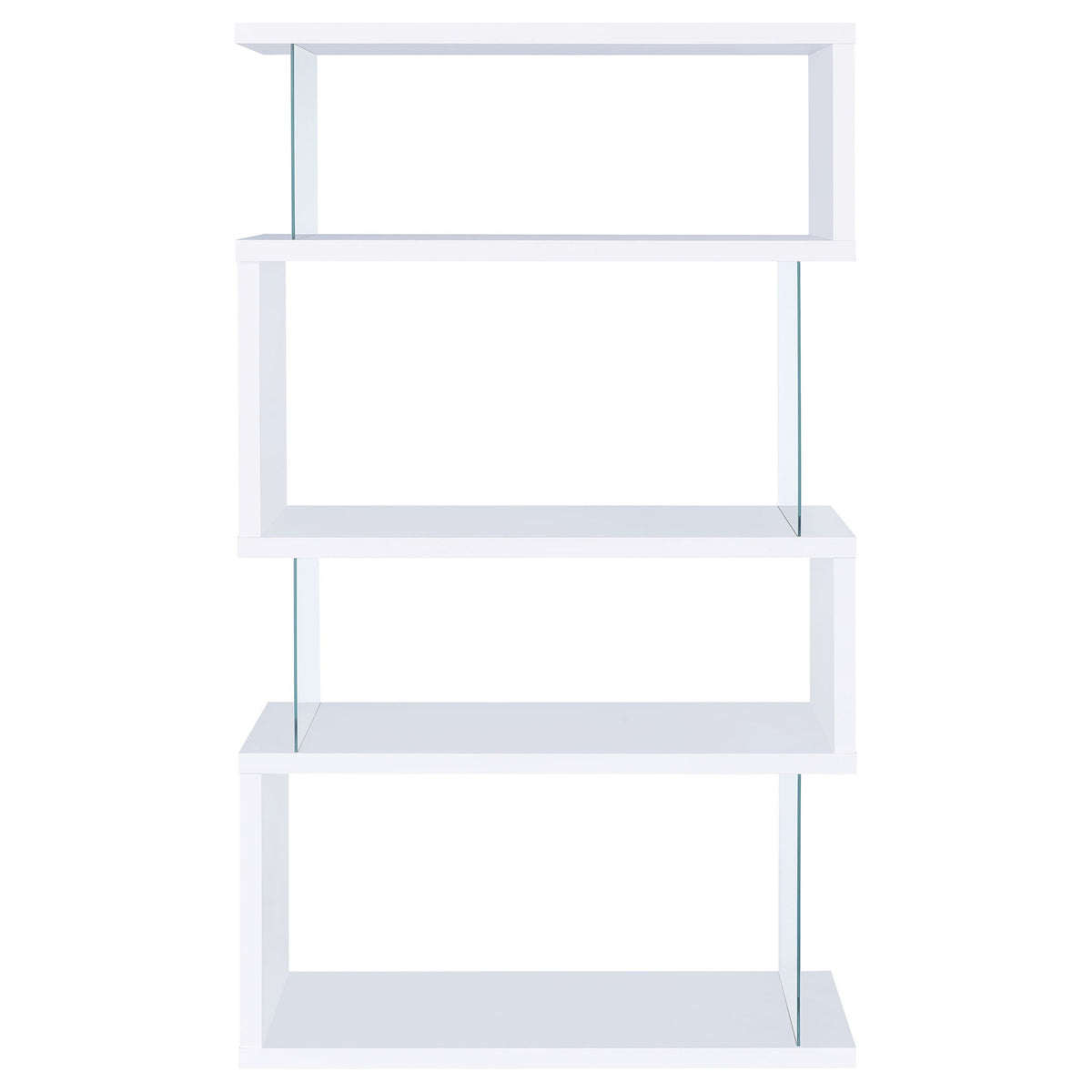 Elias - 4 Shelf Bookshelf With Zigzag Design