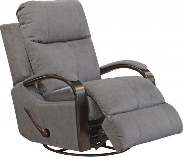 Catnapper Niles Swivel Glider Recliner in Graphite