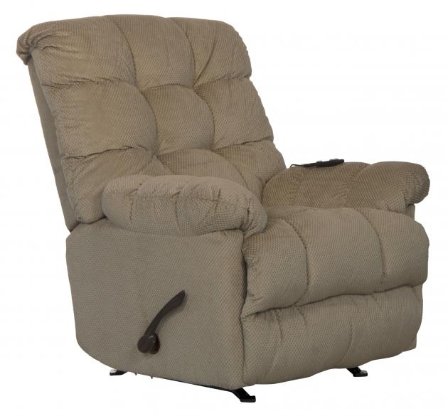 Catnapper Nettles Chaise Rocker Recliner w/Deluxe Heat & Massage in Doe