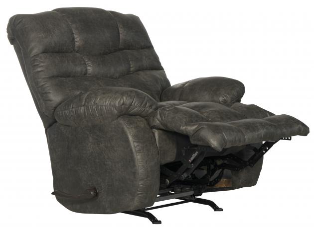 Catnapper Berman Chaise Rocker Recliner in Steel