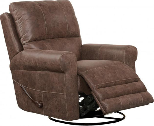 Catnapper Maddie Power Swivel Glider Recliner in Tanner