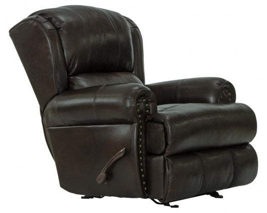 Catnapper Duncan Deluxe Glider Recliner in Chocolate