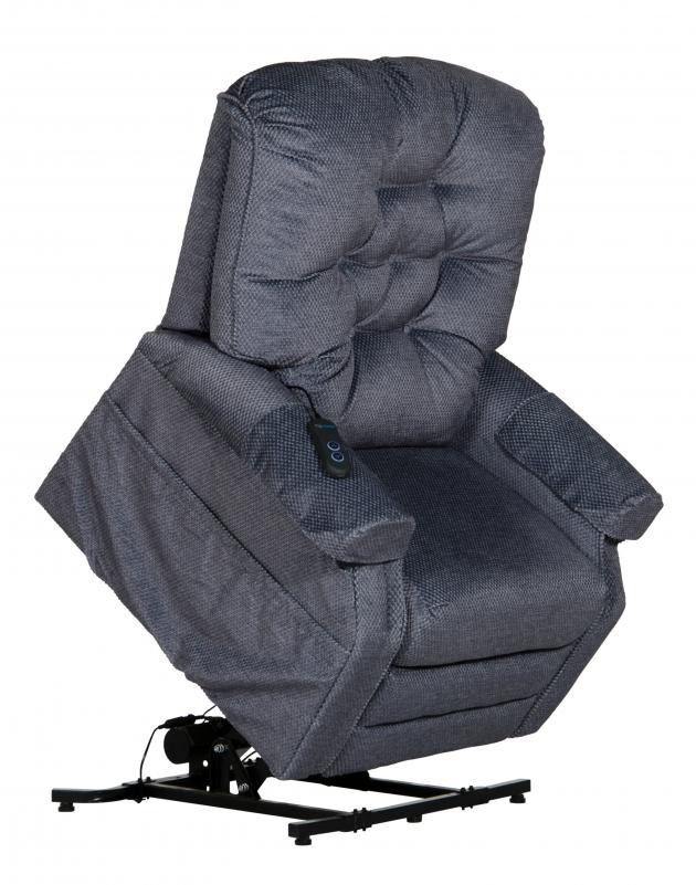 Catnapper Patriot Power Lift Full Lay-Out Recliner in Slate