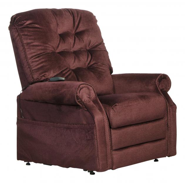 Catnapper Patriot Power Lift Full Lay-Out Recliner in Vino