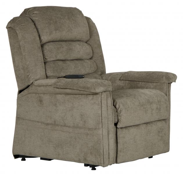 Catnapper Invincible Power Lift Full Lay-Out Chaise Recliner in Bamboo