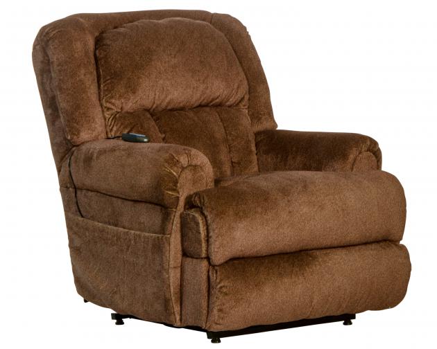 Catnapper Burns Power Lift Full Lay Flat Chaise Recliner w/Dual Motor Comfort Function in Spice
