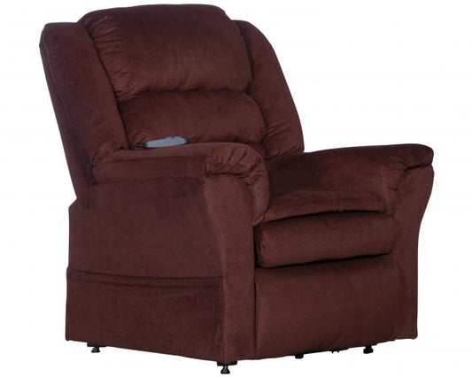 Catnapper Preston Power Lift Recliner w/Pillowtop Seat in Berry