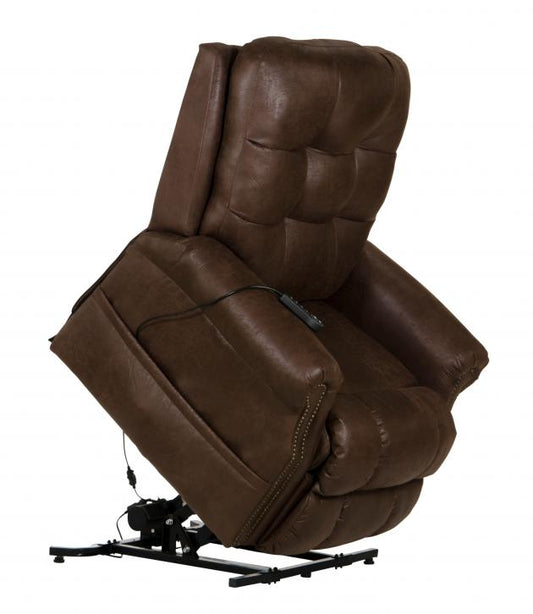 Catnapper Ramsey Power Lift Lay Flat Recliner w/Heat & Massage in Sable