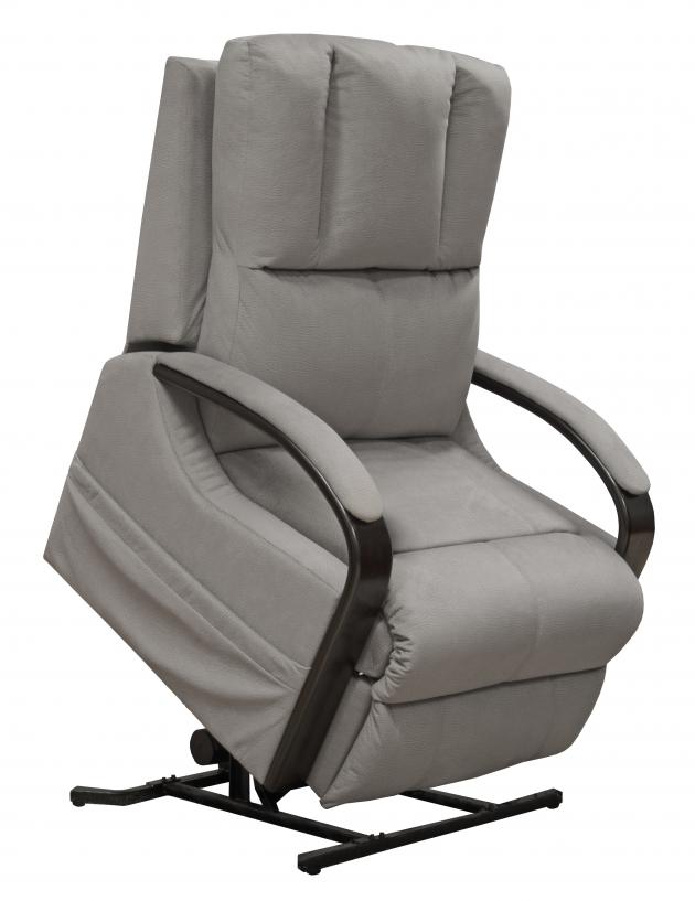Catnapper Chandler Power Lift Recliner w/Heat & Massage in Aluminum