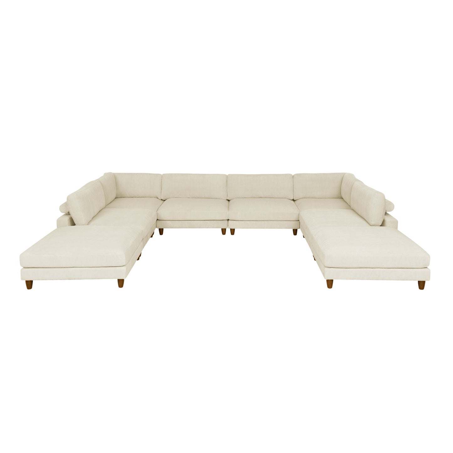 Modern Modular Sectional With Adjustable Back Support