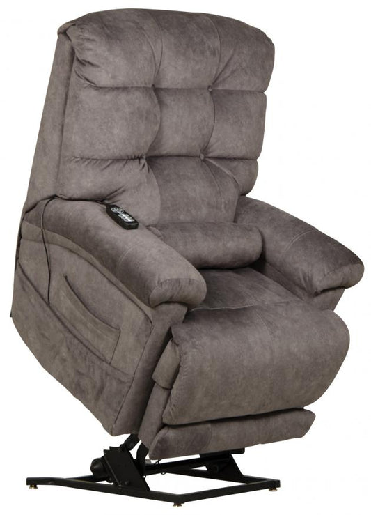 Catnapper Longevity Power Lift Lay Flat Recliner w/Dual Motor/ Extended Ottoman/Trendelenburg Recline/ Heat/Massage in Graphite