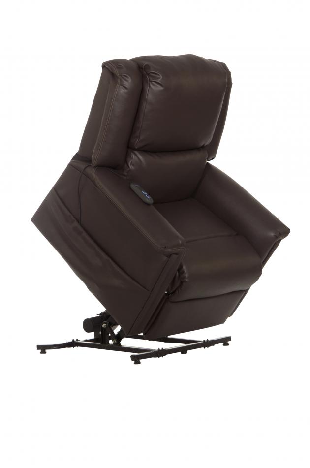 Catnapper Elsie Power Lift Lay Flat Recliner - Hospital Grade PU in Chocolate