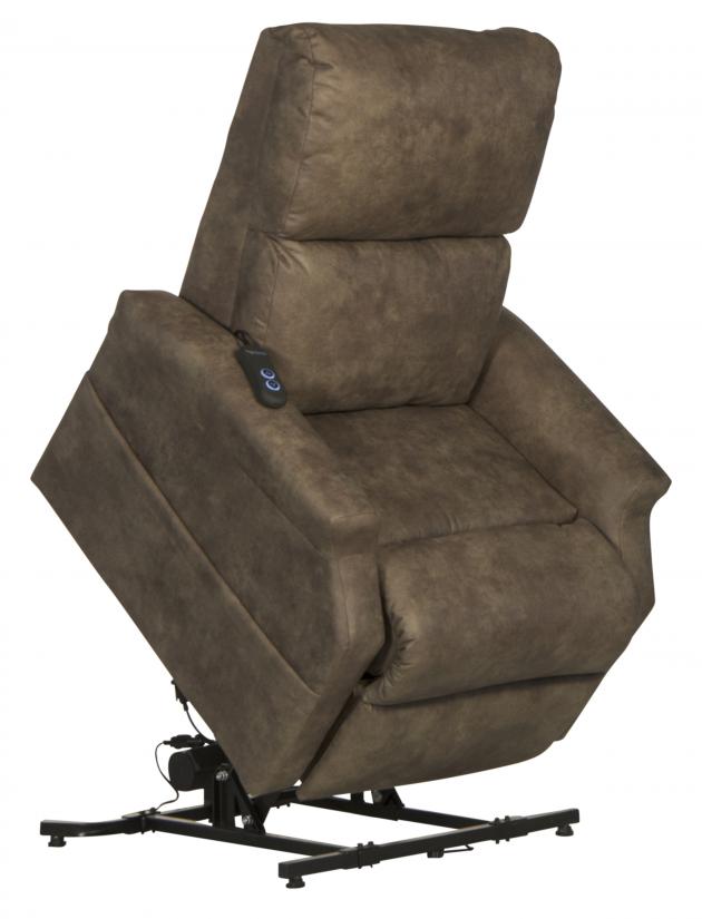 Catnapper Brett Power Lift Lay Flat Recliner in Coffee