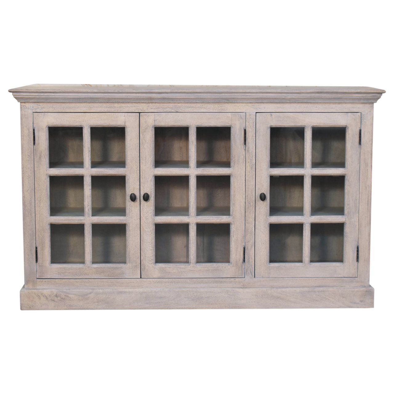 Triple Glazed Cabinet - Gray
