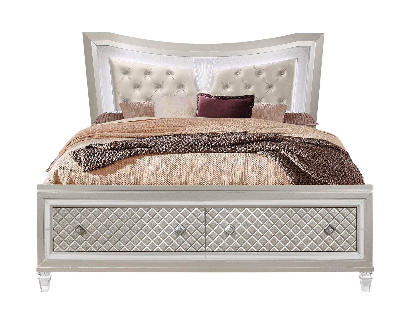 Paris - Queen Bed Headboard - Champagne
